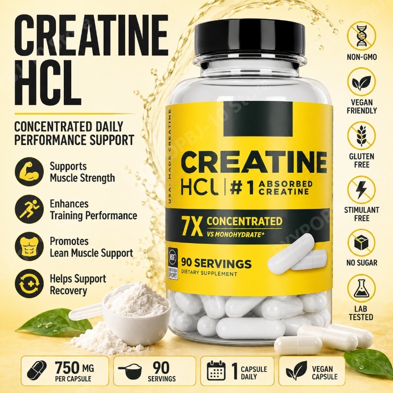 Creatine Hcl Capsule - Kreatin HCl 750mg 90 Kapsül Fitness